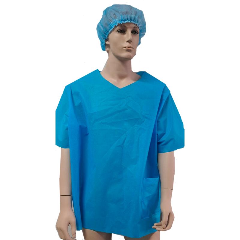 Сорочка хірургічна (рукав короткий), матеріал СМС щ. 35 г/м2, стерильна